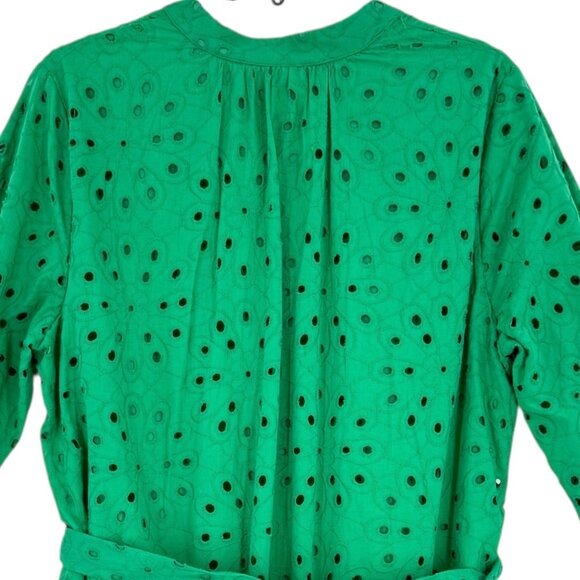 R.N Studio By Ronni Women's Pullover Lined Green Eyelet Dress Size 2X NWT $99.00 - Picture 5 of 13